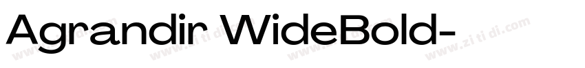 Agrandir WideBold字体转换